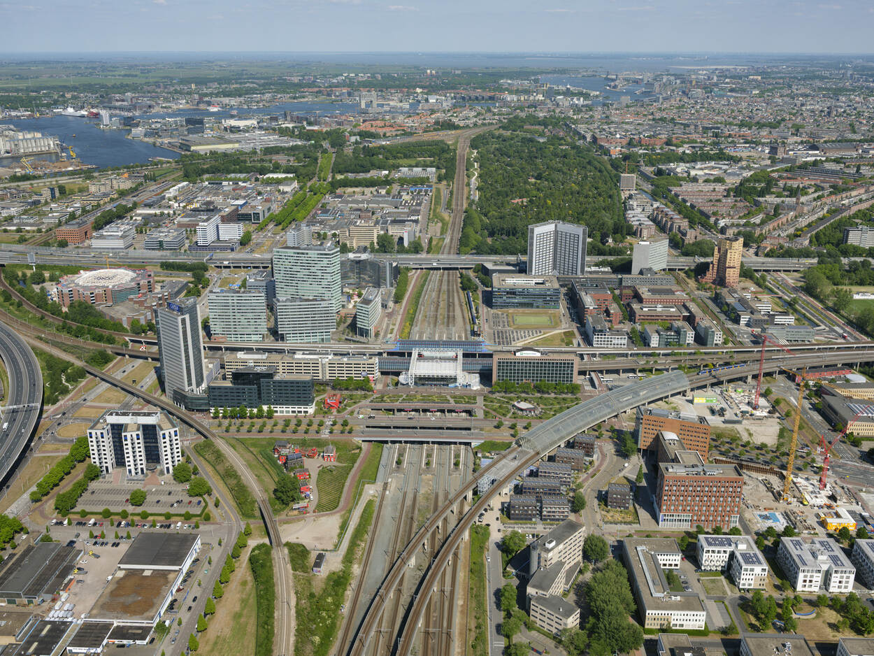 Luchtfoto van station Sloterdijk